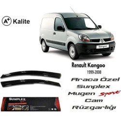 Sunplex RENAULT KANGOO 1 Cam Rüzgarlığı (Mugen) 2 Parça ( MINI VAN/LAV ) 2004-2008