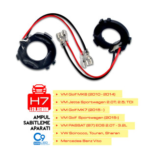 LED XENON AMPÜL APARATI GOLF MK6(2010-2014)/GOLF MK7(2015-)/ PASSAT B7/JETTA SPORTWAGEN/ SCİROCCO/ TOURAN/ SHARAN