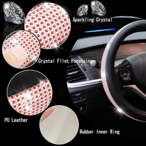 DİREKSİYON KILIFI GEÇME TAŞLI KIRMIZI HL923108-RED