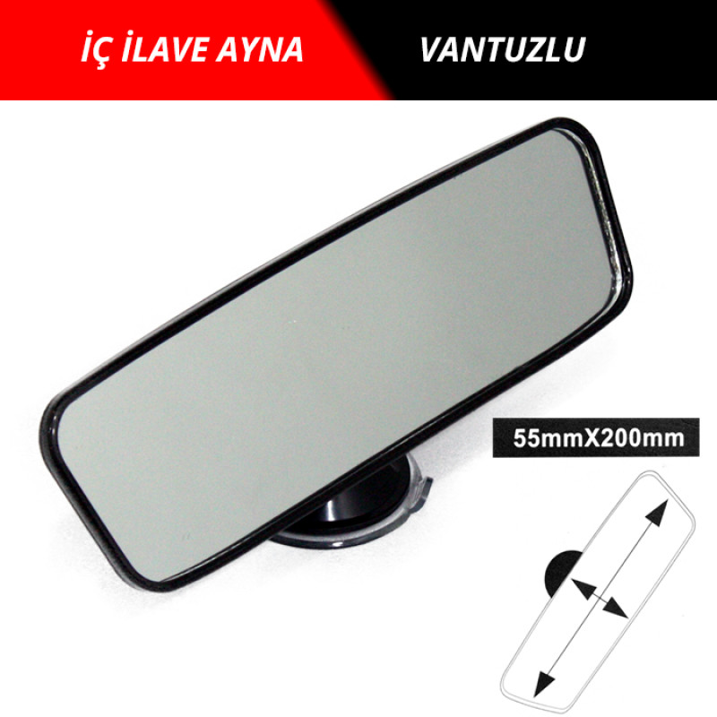 AYNA İÇ İLAVE VANTUZLU 20CM