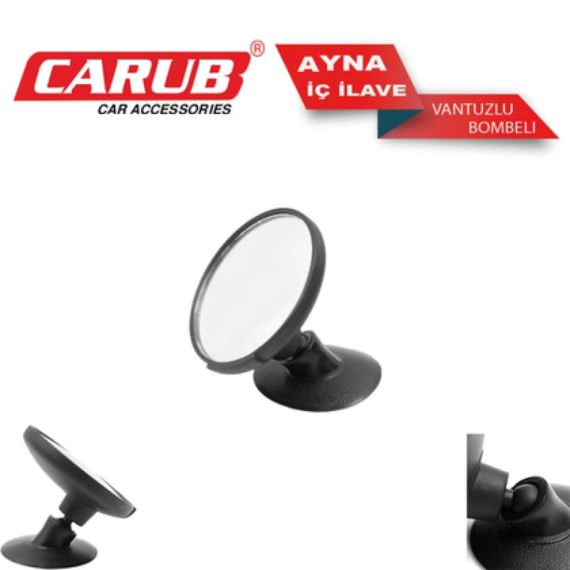AYNA İÇ VANTUZLU BOMBELİ YUVARLAK 8CM VAKUMLU