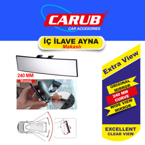 AYNA İÇ İLAVE MAKASLI 240MM BOMBE CAM VAKUM