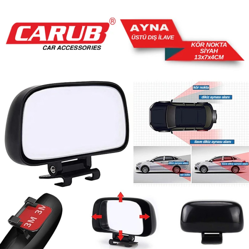 AYNA ÜSTÜ İLAVE 13X7X4 SİYAH