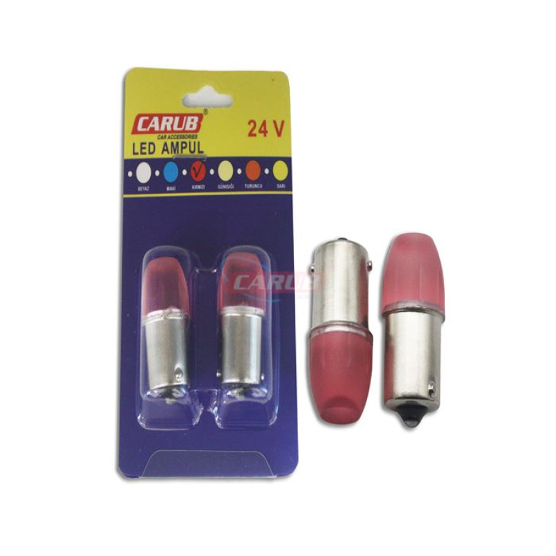 67 LED AMPUL SOFT CAM KIRMIZI 24V