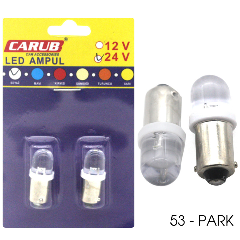 53 LED AMPUL PARK BEYAZ 24V