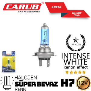 CARUB BEYAZ IŞIK H7 AMPUL 55-100W TEKLİ BLISTE 12V