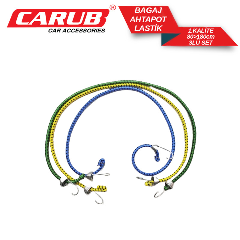 BAGAJ AHTAPOT LASTİĞİ 80>180cm 1. KALİTE (3'LÜ SET)