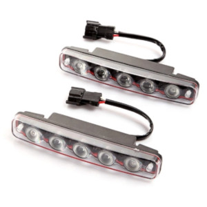 GÜNDÜZ FARI DRL MODEL 5 LEDLİ METAL BEYAZ 12V