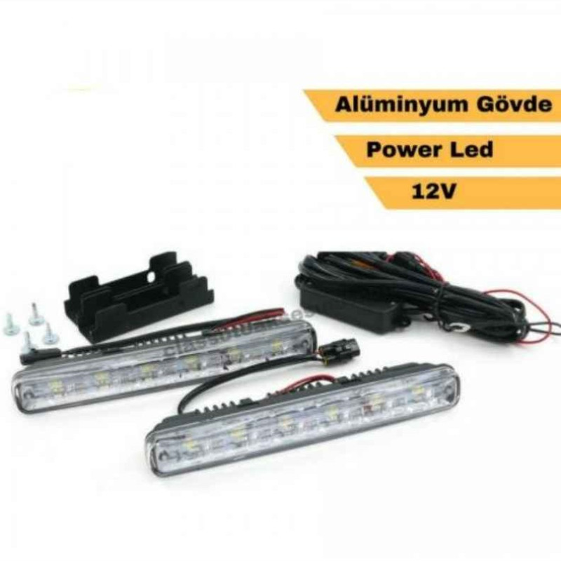 GÜNDÜZ FARI 6 LEDLİ METAL