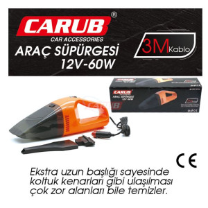 OTO SÜPÜRGE ÇAKMAKLIKTAN TURUNCU CE BELGELİ 12V