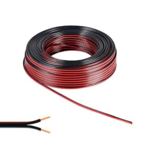 AKSAN 2X1 BİTİŞİK KORDON (HOPARLÖR) KABLOSU SİYAH