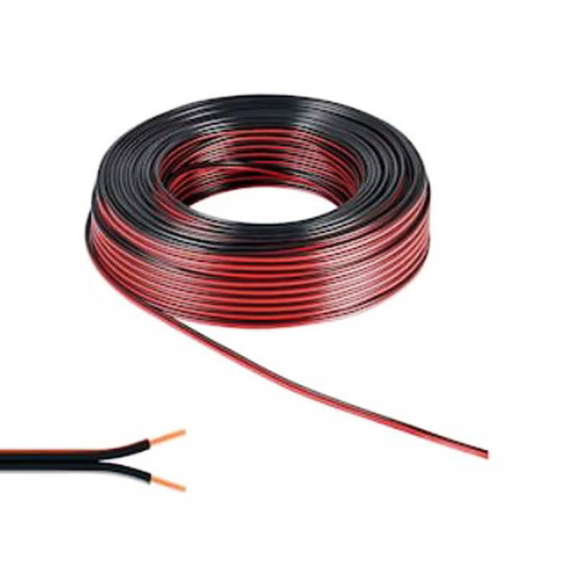 AKSAN 2X1 BİTİŞİK KORDON (HOPARLÖR) KABLOSU SİYAH