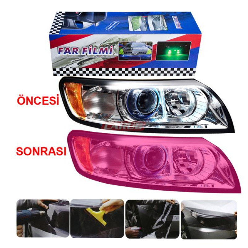 FAR-STOP FİLMİ 30CMX10M PEMBE