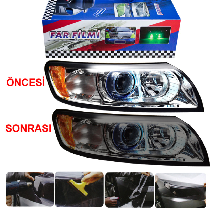 FAR-STOP FİLMİ 30CMX10M AÇIK SİYAH