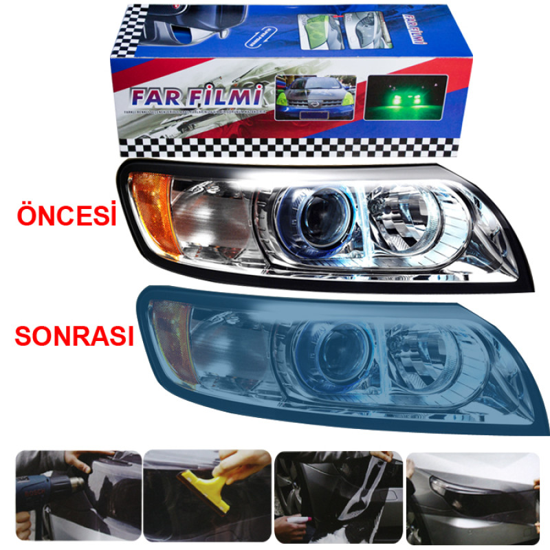 FAR-STOP FİLMİ 30CMX10M MAVİ