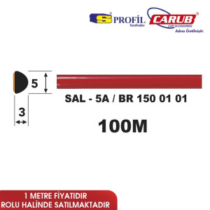Çıta SAL 5A 5mmx100M KIRMIZI