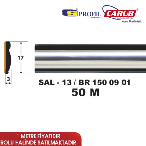 ÇITA SAL 13 17mmx50M SİYAH ÜST KROM