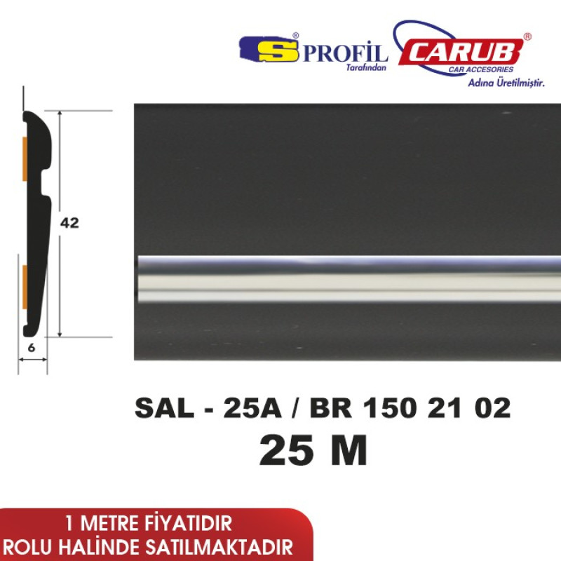 ÇITA SAL 25A 42MMX25M KT SİYAH ŞERİT KROM