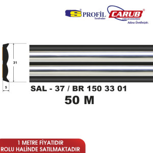 ÇITA SAL 37 31MMX50M KT SİYAH KROM İKİLİ ŞERİT