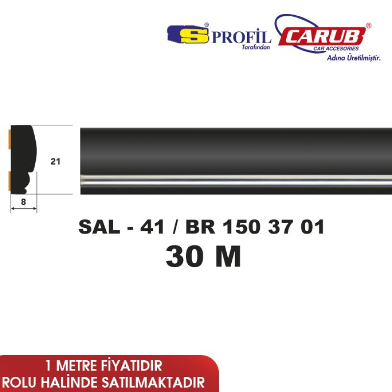 ÇITA SAL 41 21mmX30m SİYAH ŞERİT KROM