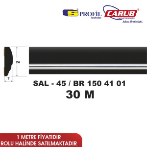 ÇITA SAL 45 24mmX30m SİYAH KENAR KROM
