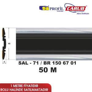 ÇITA SAL 71 45MMX50M KT SİYAH KENARLAR KROM