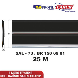 ÇITA SAL 73 54MMX25M KT SİYAH ORTA KENAR KROM