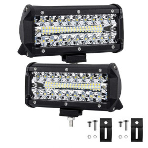 OFF-ROAD BAR LED ÇİFT SIRA BEYAZ 120W 17CM