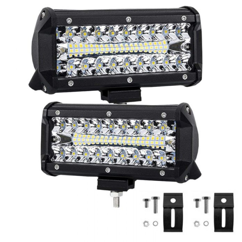 OFF-ROAD BAR LED ÇİFT SIRA BEYAZ 120W 17CM