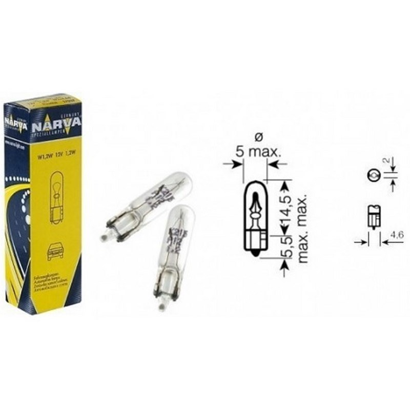 T5 AMPUL 1.2W 12V (NARVA)