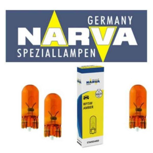 NARVA 17169 AMPUL T10 5W BÜYÜK DİPSİZ TURUNCU 12V