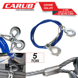 ÇEKME HALATI ÇELİK İZOLELİ 5,5MM 5 TON 3,5MT.
