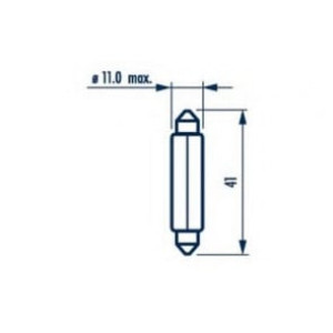 NARVA 17327 AMPUL SOFİT 10W 24V