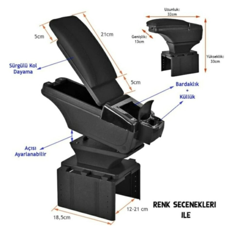 MEGAHAWK UNIVERSAL SÜRGÜLÜ KOLÇAK BARDAKLI (S-6)