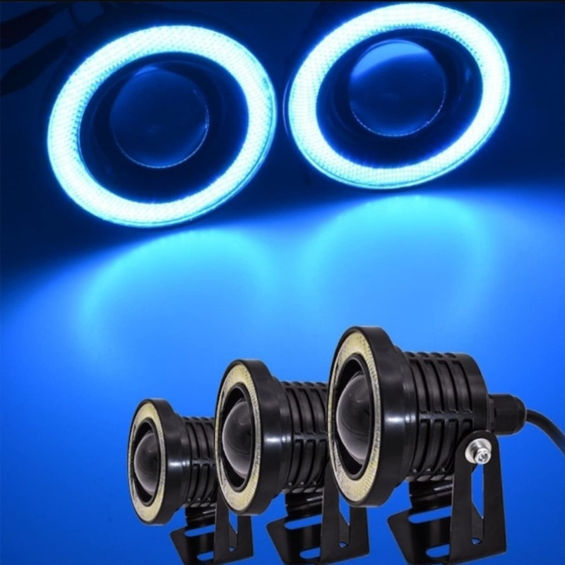 ANGEL SİS FARI MERCEKLİ 76MM-89MM MAVİ