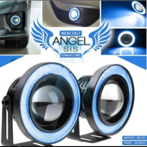ANGEL SİS FARI MERCEKLİ 76MM-89MM BUZ MAVİ