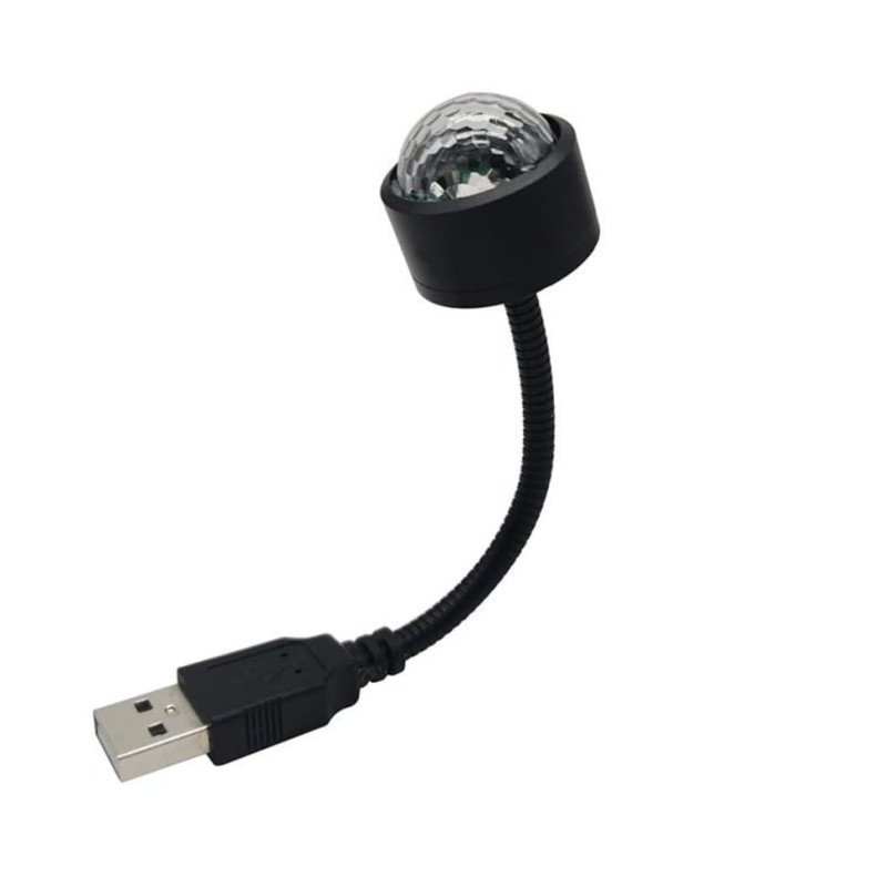 ARAÇ İÇİ USB ATMOSFER MİNİ LED SESE DUYARLI