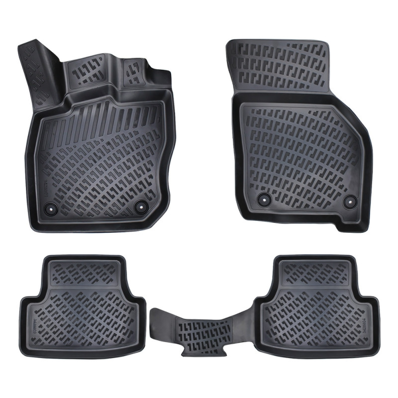 RİZLİNE AUDİ A3 2020 SONRASI SİYAH 3D HAVUZLU PASPAS