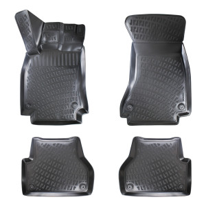 RİZLİNE AUDİ A4 B8 2008-2016 SİYAH 3D HAVUZLU PASPAS