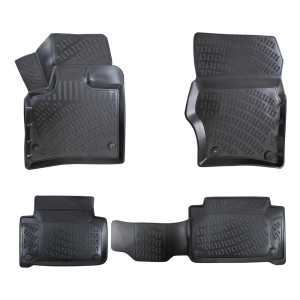 RİZLİNE AUDİ Q7 2006-2015 SİYAH 3D HAVUZLU PASPAS