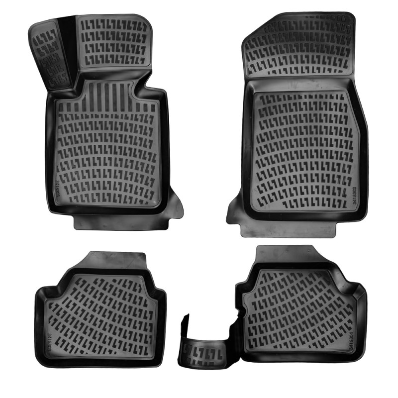 RİZLİNE BMW 1 SERİSİ E87 2004-2010 SİYAH 3D HAVUZLU PASPAS