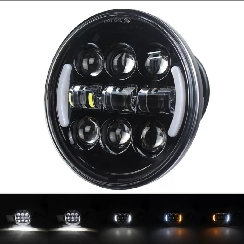 OFF-ROAD MOTORSİKLET LED FAR 7" BATMAN MODEL