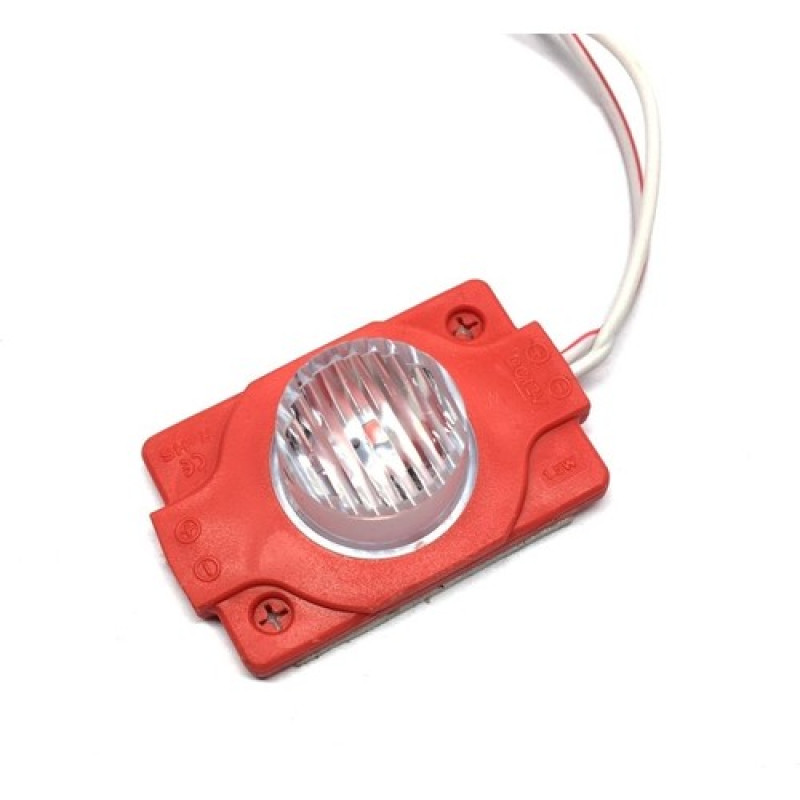 TEKLİ 1,5 WATT POWER MERCEKLİ MODÜL LED (MANDA GÖZÜ) KIRMIZI 24V