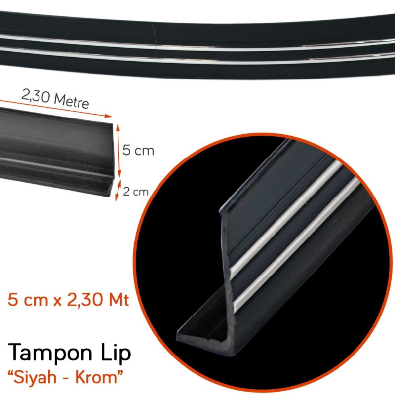 LİP ÖN TAMPON ALTI 230X7 CM GOLD KROM