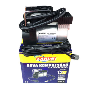 HAVA KOMPRESÖRÜ METAL IŞIKSIZ SİYAH 12V