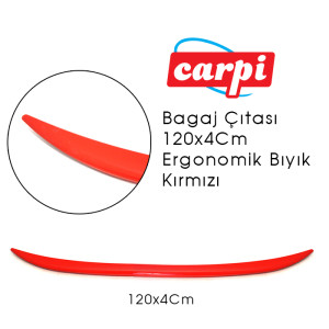 BAGAJ ÇITASI 120X4CM ERGONOMİK BIYIK PARLAK KIRMIZI