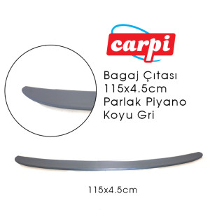 BAGAJ ÇITASI 115X4.5CM PARLAK PİYANO KOYU GRİ