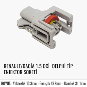 RENAULT/DACIA 1.5 DCİ DELPHİ TİP ENJEKTÖR SOKETİ