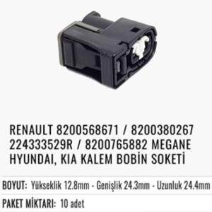 RENAULT MEGANE/HYUNDAI/KIA KALEM BOBİN SOKETİ