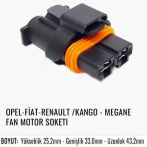 OPEL-FIAT-RENAULT/KANGO-MEGANE FAN MOTOR SOKETİ